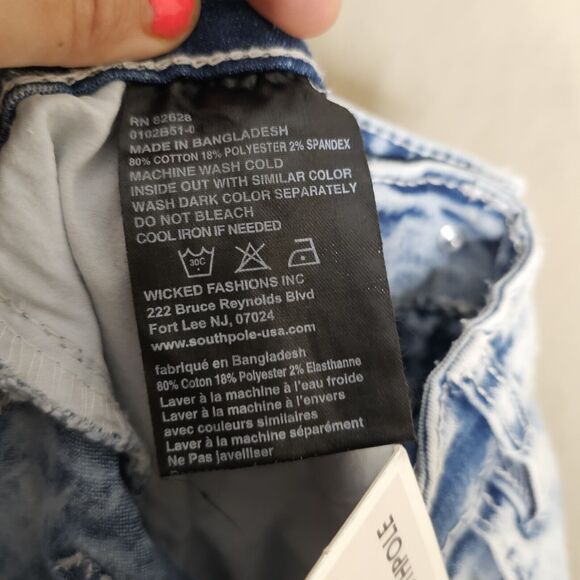 Southpole Active Flex 4-way Stretch Men's Skinny Jeans Sz 30x32 Light Sand Blue - Picture 9 of 10